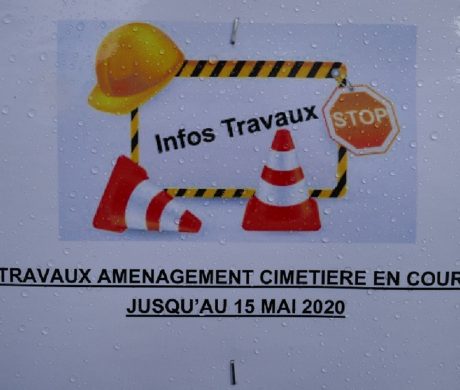 Travaux de l’extension du cimetière