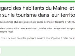 Enquête sur le tourisme en Maine-et-Loire