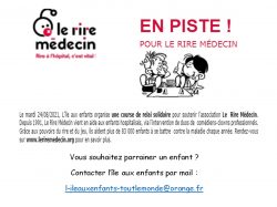 L’île aux enfants : soutien à l’association “Rire Médecin”