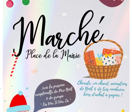 TOUS AU MARCHÉ DE NOEL DIMANCHE PROCHAIN 12 DÉCEMBRE