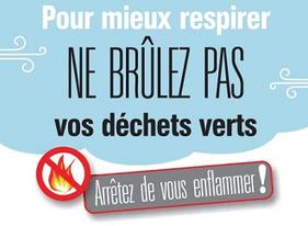 Le brûlage à l’air libre des déchets verts est interdit