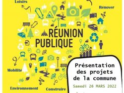 Réunion publique le 26 mars 2022