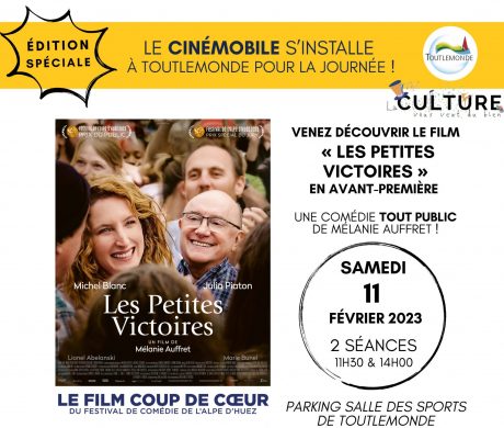 MODIFICATION : Le cinéma s’installe à Toutlemonde le 11 février 2023