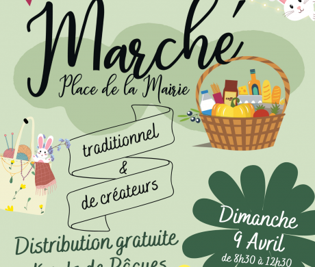 Marché de Pâques le 9 avril