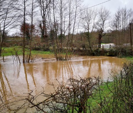 Inondation de la base du Trézon