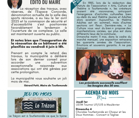La gazette de mai 2025