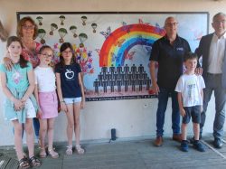 Inauguration de la fresque illustrant la commémoration du 80ème anniversaire des événements des 7 & 8 août 1944