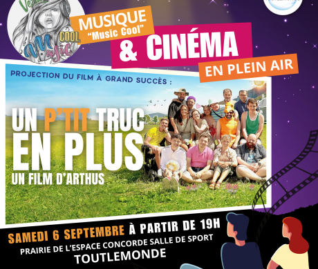 Cinéma en plein air, concert, animations enfants, jeux en bois