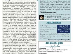 VOTRE GAZETTE DE SEPTEMBRE 2025