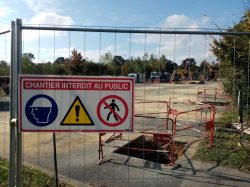 TRAVAUX EN COURS – Démarrage des travaux des ombrières