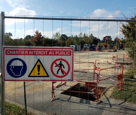 TRAVAUX EN COURS – Démarrage des travaux des ombrières