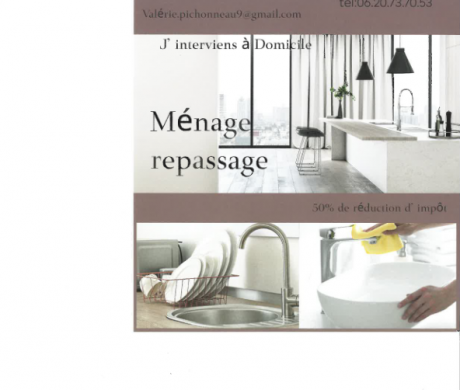 INFORMATION – VALERIE PICHONNEAU INTERVENANTE A DOMICILE
