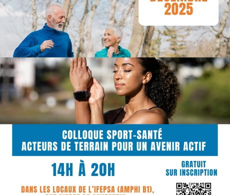 Colloque Sport Santé – 3 décembre 2025 à Angers : inscrivez-vous dès maintenant !
