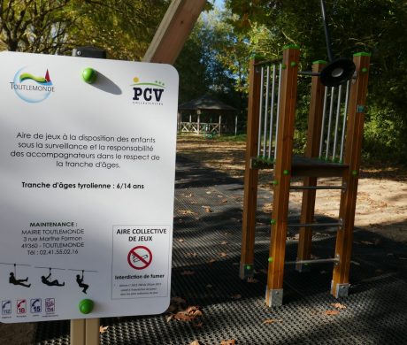 La tyrolienne est installée