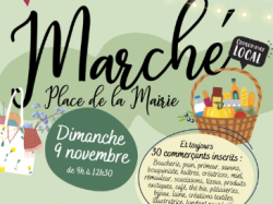 MARCHE DU 9 NOVEMBRE 2025 – EXPOSITION PEINTURE