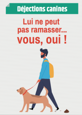 Rappel de la réglementation sur les déjections canines