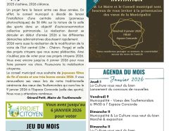VOTRE GAZETTE DU MOIS DE JANVIER 2026