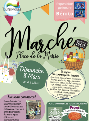 Marché & Exposition Benito du dimanche 8 mars 2026