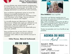 VOTRE GAZETTE DU MOIS D’AVRIL 2026