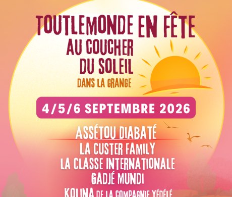 Festival gratuit Toutlemonde en fête au coucher du soleil