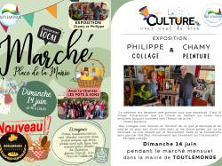Exposition et animation pendant le marché