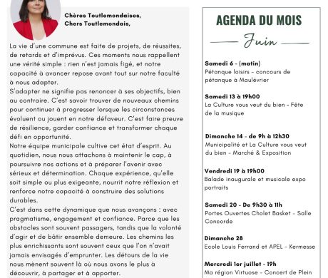 VOTRE GAZETTE DU MOIS DE JUIN 2026