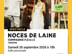 Noces de Laine – Pièce de théâtre le 26/09/2026